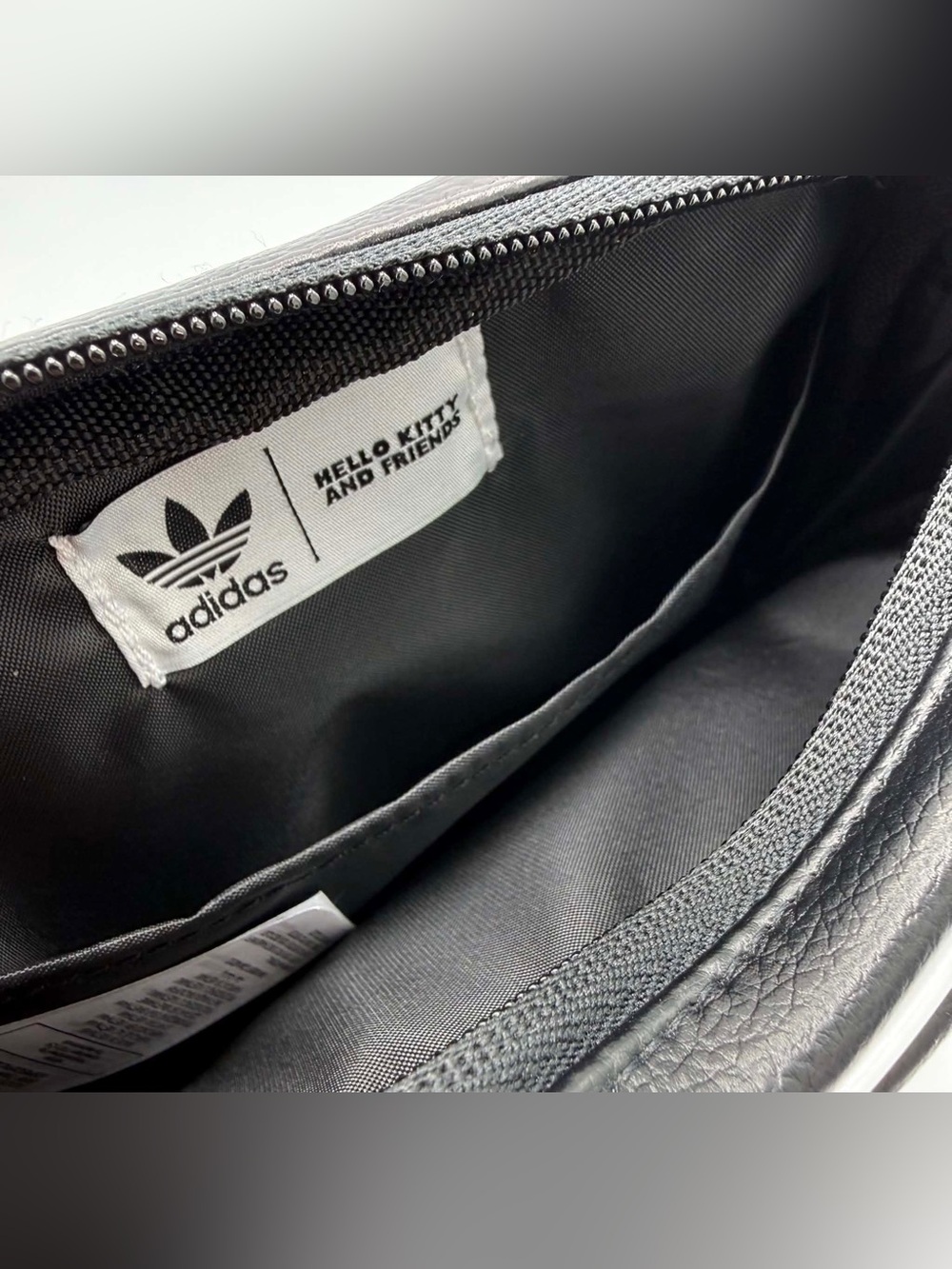 Adidas Originals x Hello Kitty Kuromi Small Item Bag Black Zip Pocket NEW - Picture 5 of 5